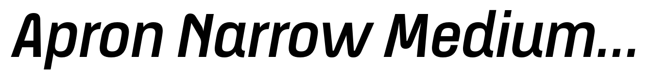 Apron Narrow Medium Italic